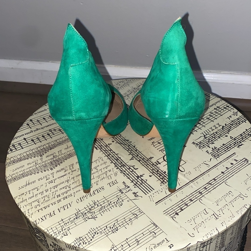 Malene Birger green suede Tenera heels - Picture 4 of 8